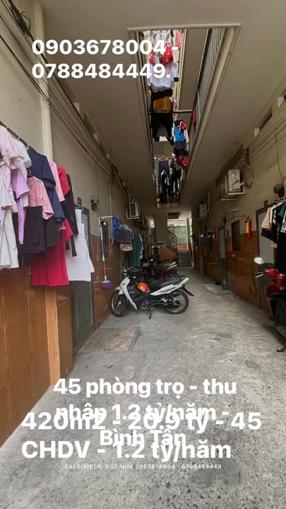 Căn hộ dịch vụ cho thuê 420m² tại Bình Tân - Doanh thu 1.2 tỷ/năm!