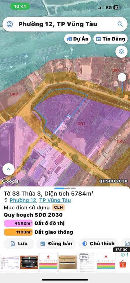 Đất nền góc 2 mặt tiền đường Phước Thắng, Vũng Tàu 6300m² - Giá chỉ 4.8 tỷ VND!