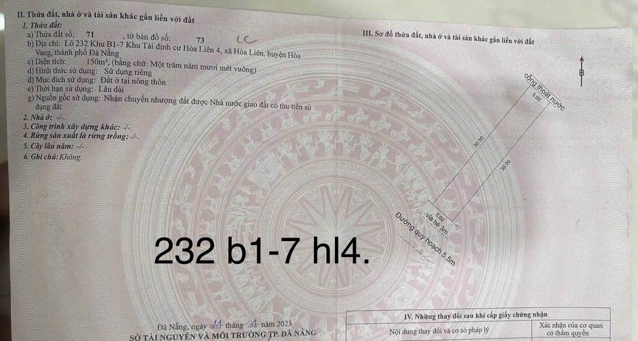 Đất TĐC Hòa Liên 150m² giá thỏa thuận - Vị trí gần trường học