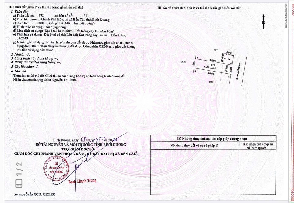 Đất nền Chánh Phú Hòa 100m² giá 1.3 tỷ - Mặt tiền thuận lợi cho đầu tư!