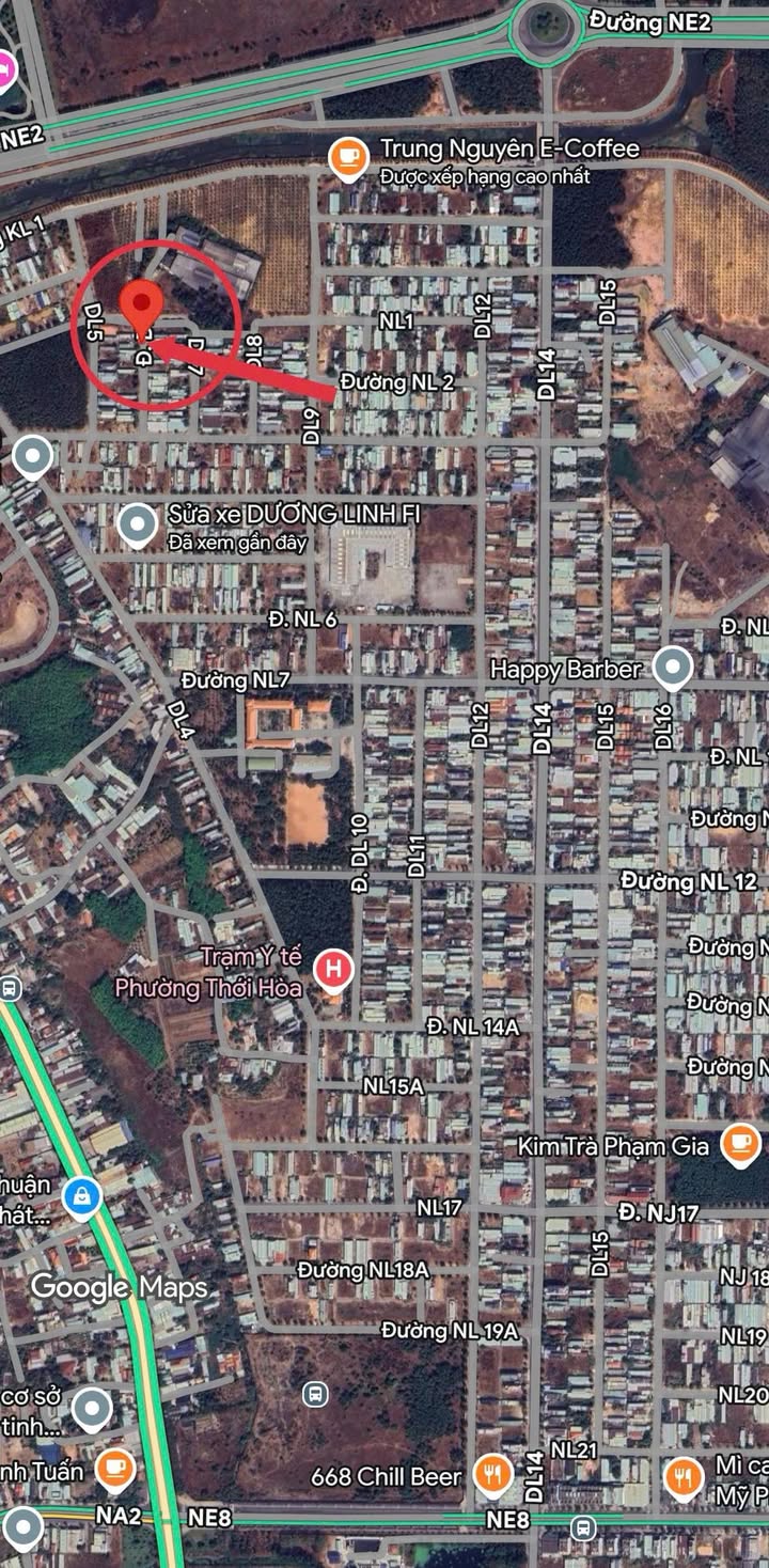 Lô đất 100m² hướng Đông đường DL6 khu đô thị Mỹ Phước 3 - Giá chỉ 1.4 tỷ!