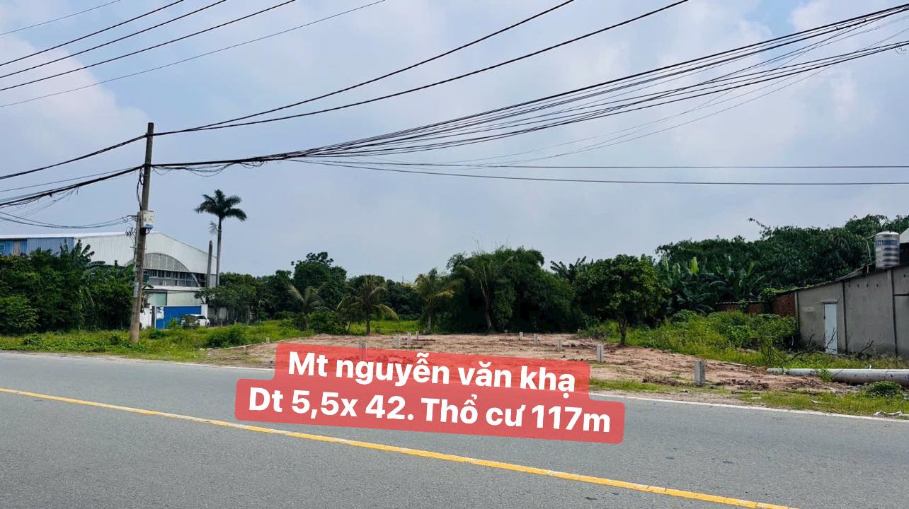 Đất nền mặt tiền Nguyễn Văn Khạ, Tân An Hội 205m² - Vị trí kinh doanh đắc địa!