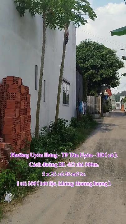 Đất nền Phường Uyên Hưng, Tân Uyên 125m² giá 1.35 tỷ - Vị trí sầm uất, tiện lợi!