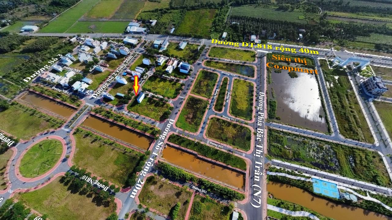 Bán lô góc KDC Garden Riverside Thủ Thừa 135m² giá 2.15 tỷ - Cơ hội đầu tư hấp dẫn!