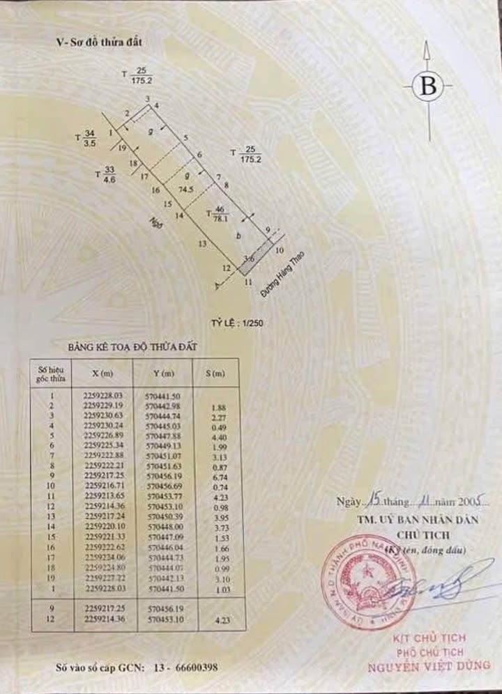 Bán nhà mặt phố Hàng Thao, Nam Định 78m² giá 8 tỷ - Vị trí kinh doanh đắc địa!