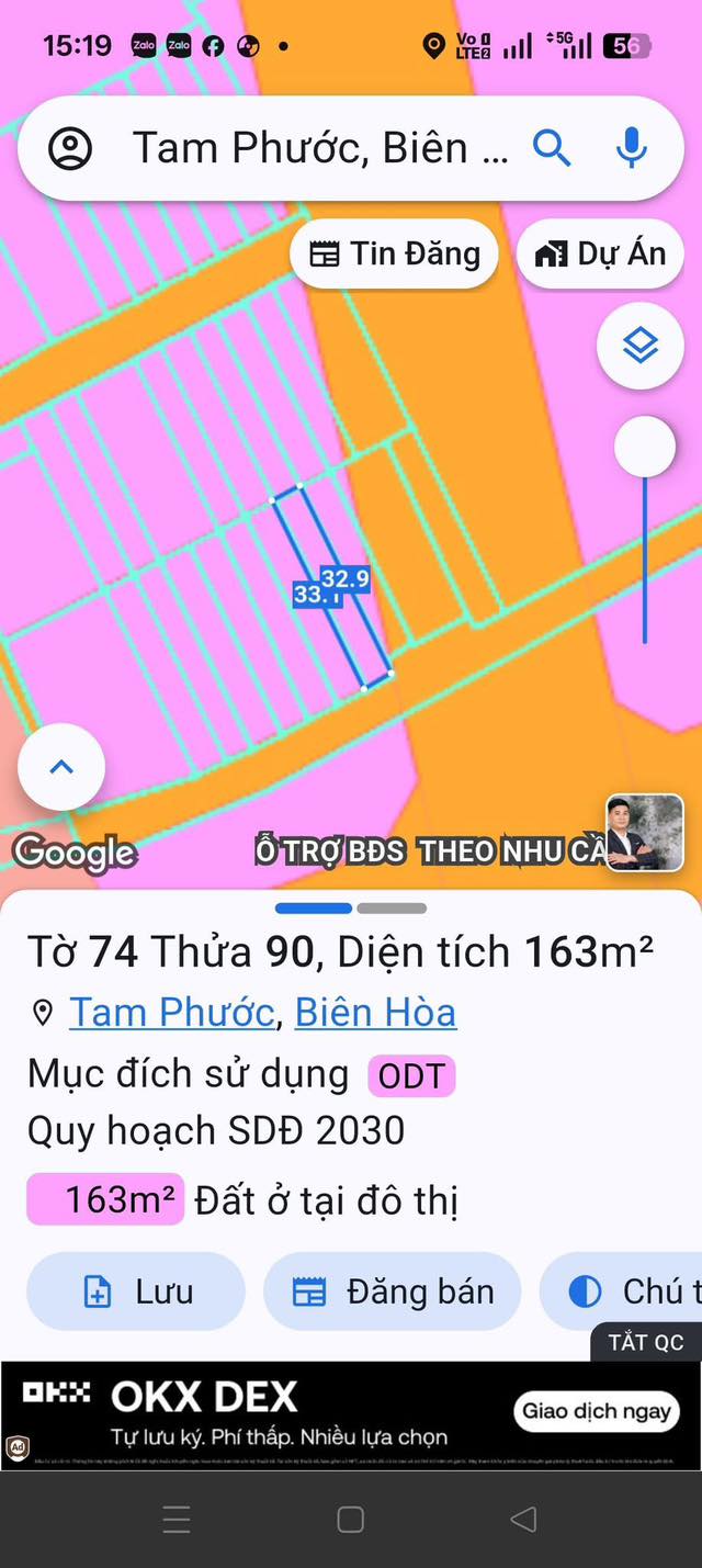 Đất nền Tam Phước Biên Hòa 165m² giá 1.9 tỷ - Cơ hội đầu tư tuyệt vời!