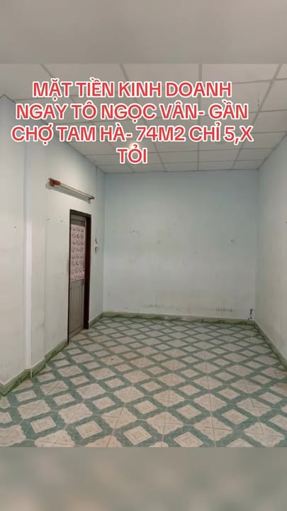 Nhà mặt tiền Tô Ngọc Vân 74m² giá 5.9 tỷ - Đầu tư sinh lời ngay!