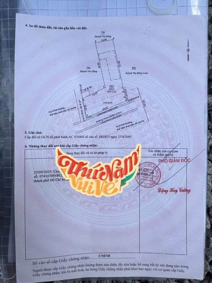 Đất mặt tiền ĐX 083, Định Hòa, Thủ Dầu Một, 523m² giá 16 triệu/m² - Cơ hội đầu tư hấp dẫn!