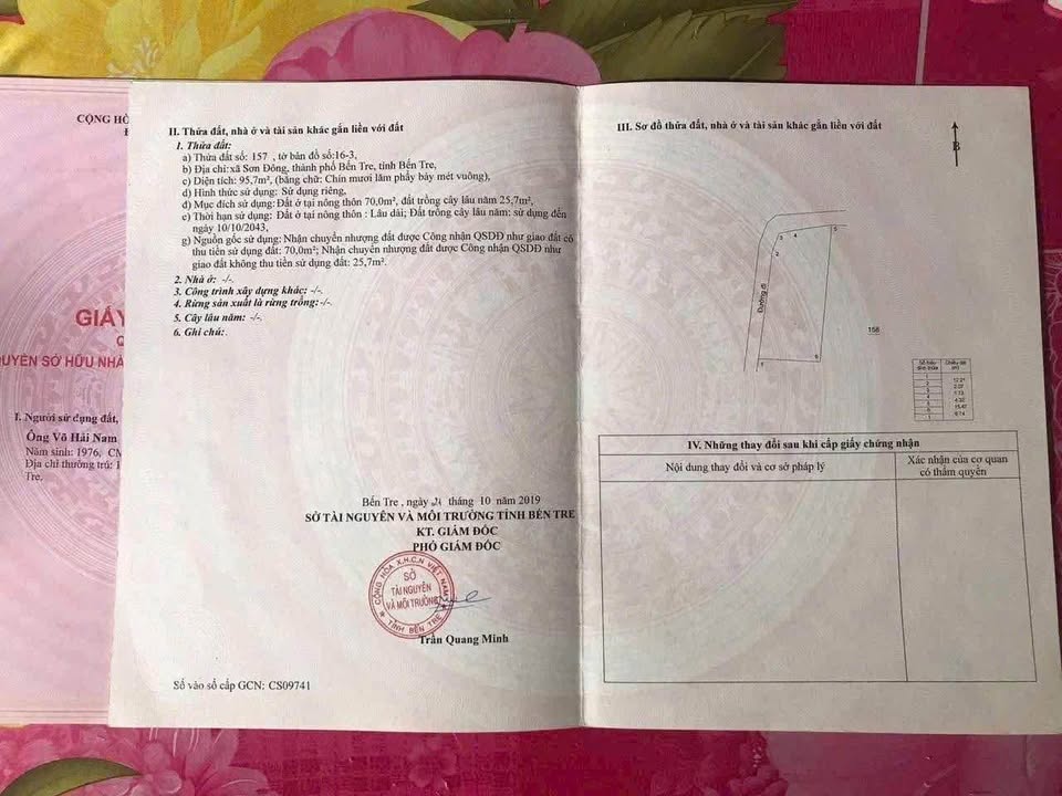 Đất nền góc 2 mặt tiền Sơn Đông Bến Tre 96m² giá 480 triệu - Đầu tư sinh lời ngay!