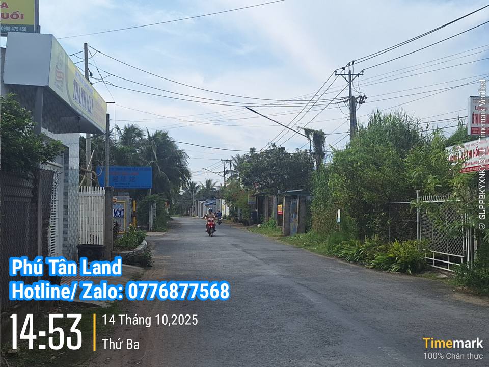 Đất nền Bình Phú Bến Tre 500m² giá 1.3 tỷ - Hẻm xe hơi, gần lộ nhựa!