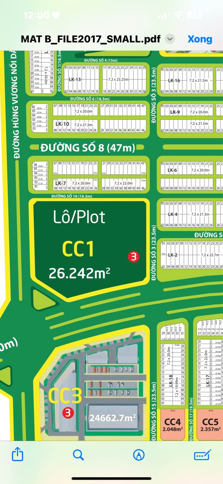 Đất nền Green City Tân An 144m² giá 5.2 tỷ - Cơ hội đầu tư hấp dẫn!