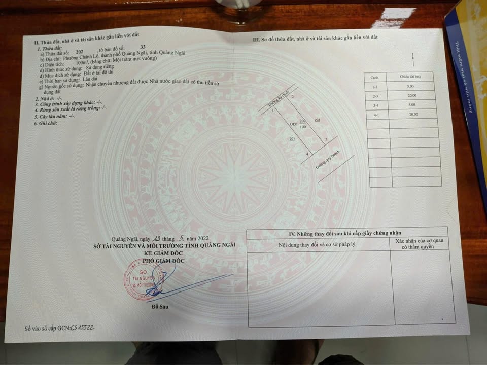 Đất nền đường Trường Chinh, phường Chánh Lộ, Quảng Ngãi 100m² - Giá chỉ 2 tỷ thương lượng!