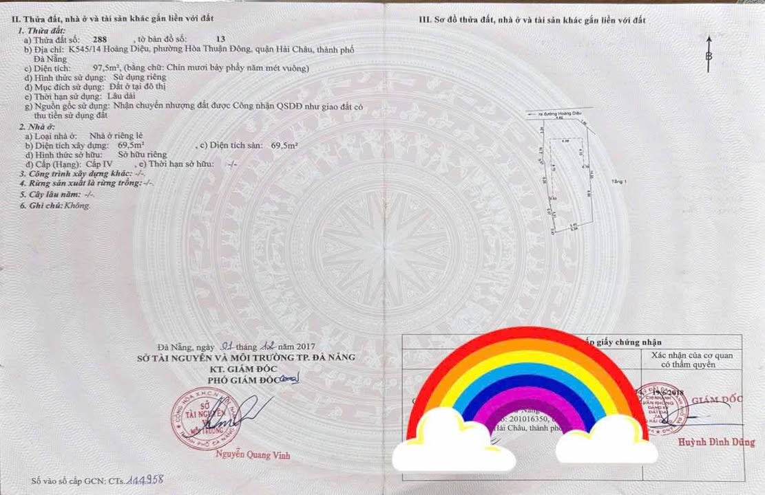 Đất mặt tiền Hoàng Diệu, Hải Châu, Đà Nẵng 98m² giá chỉ 4 tỷ - Cơ hội đầu tư tuyệt vời!