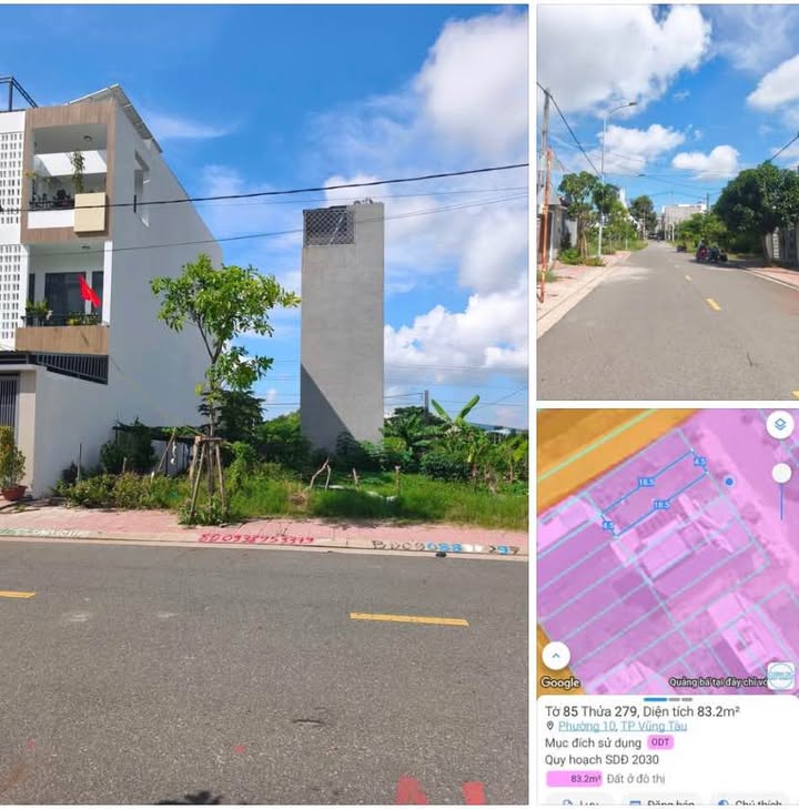 Lô đất TĐC 1.65ha phường Rạch Dừa, 83m² giá 6.5 tỷ - Cơ hội đầu tư hấp dẫn!