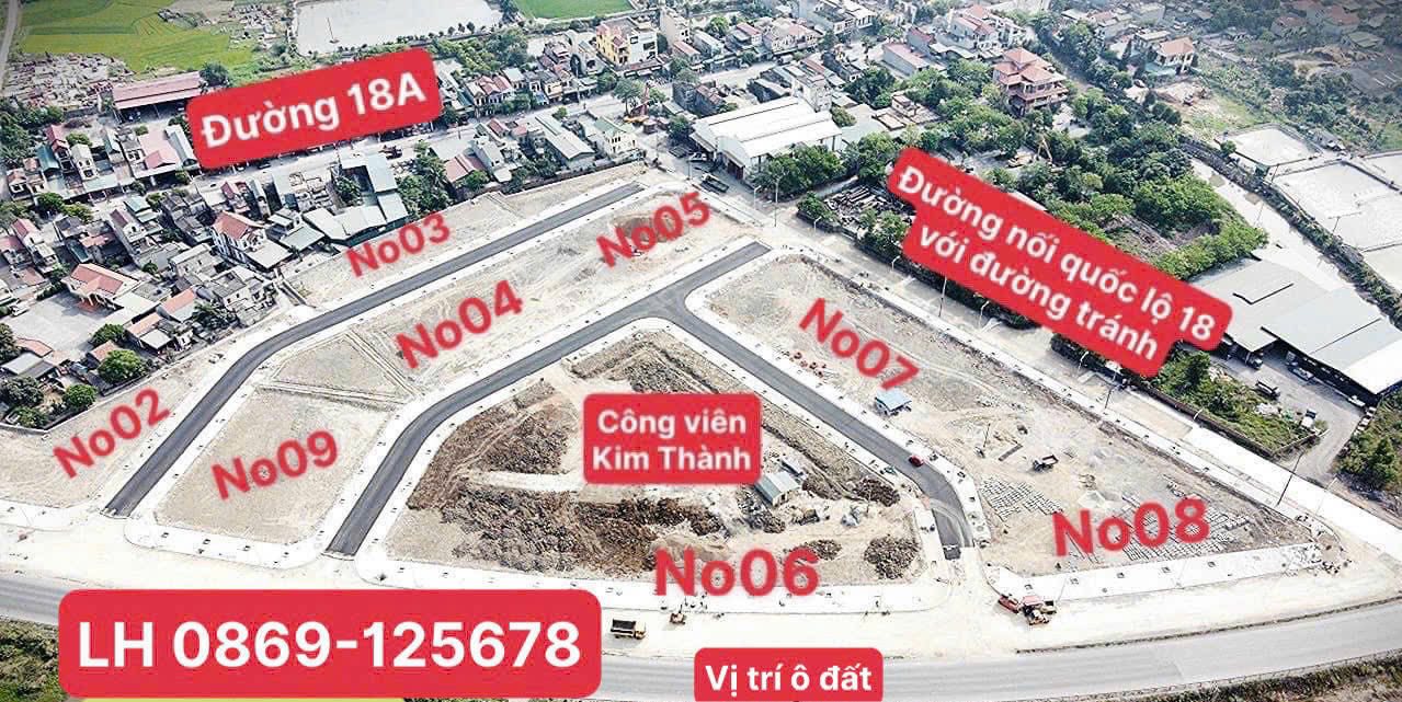 Đất nền Kim Thành 100m² giá 2.4 tỷ - Cơ hội đầu tư tuyệt vời!