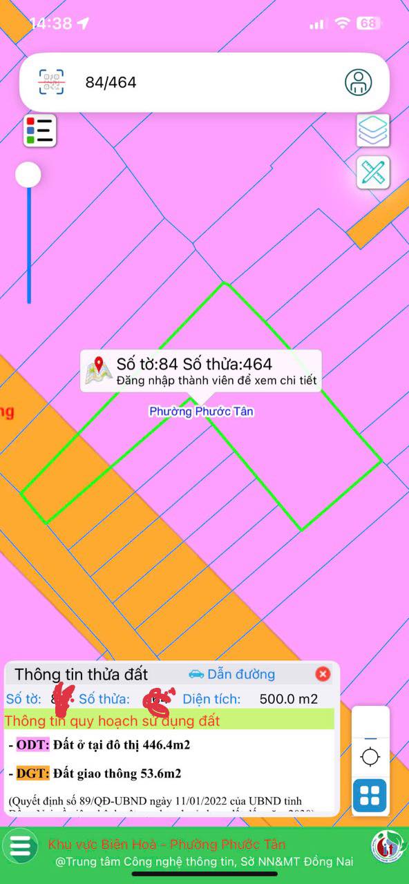 Đất nền 500m² tại Phước Tân - Giá chỉ 2 tỷ, cơ hội đầu tư tốt!