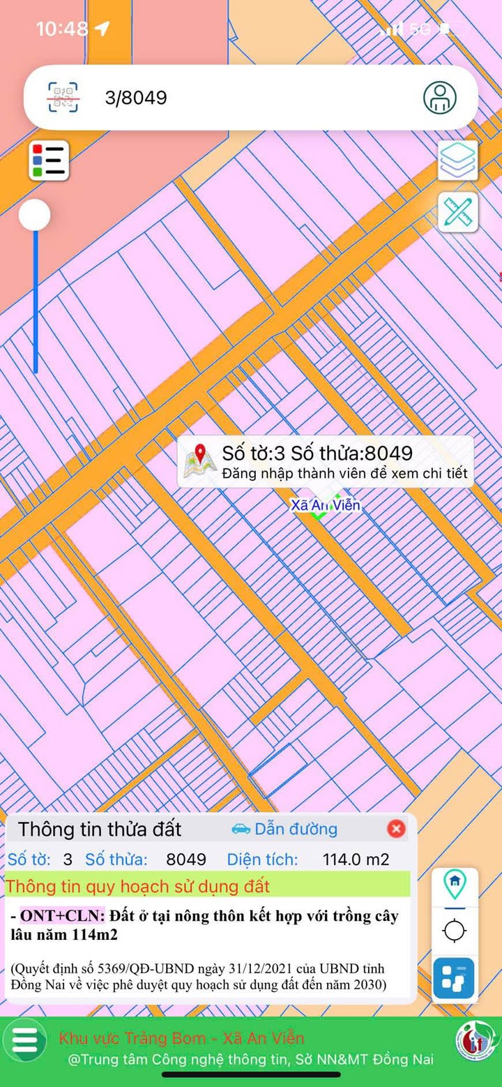 Đất nền An Viễn Trảng Bom 114m² giá 1 tỷ - Sổ đỏ chính chủ, thổ cư hoàn thiện!