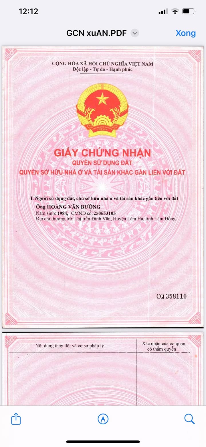 Đất nền Phúc Thọ, Lâm Hà 700m² giá 1.9 tỷ - Đường bê tông xe tải vào tận nơi!