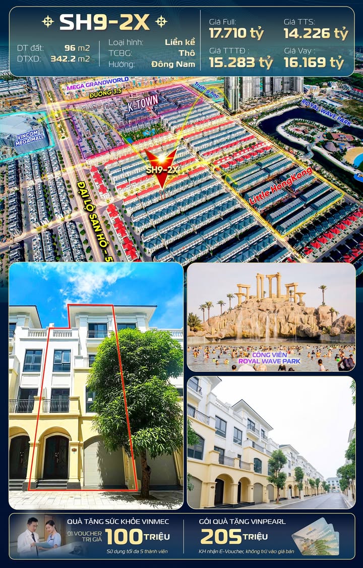 Shophouse Ocean Park 2 Văn Giang 96m² giá 14 tỷ - Cơ hội đầu tư hiếm có!