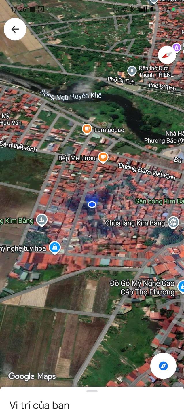 Đất Kim Bảng Từ Sơn 44m² giá 1.28 tỷ - Dân cư đông đúc, ô tô vào tận nơi!