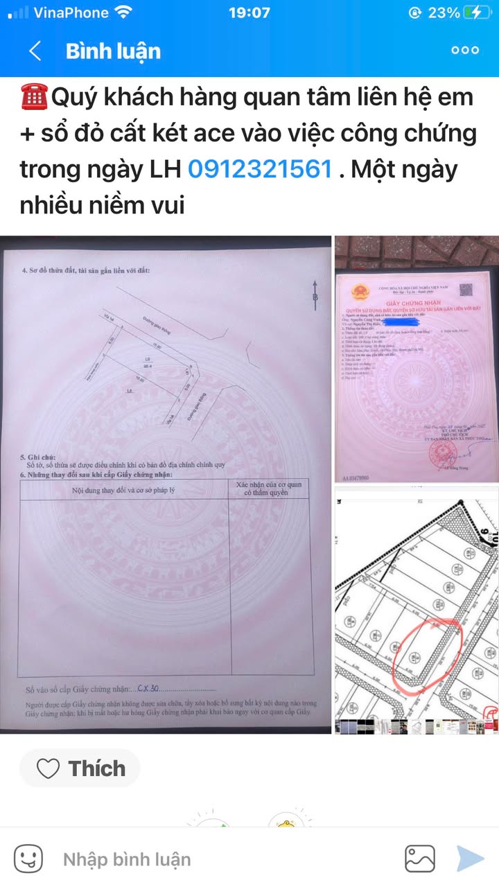 Đất nền góc L9 Trạch Mỹ Lộc 95,4m² giá 4,75 tỷ - Sổ đỏ chính chủ