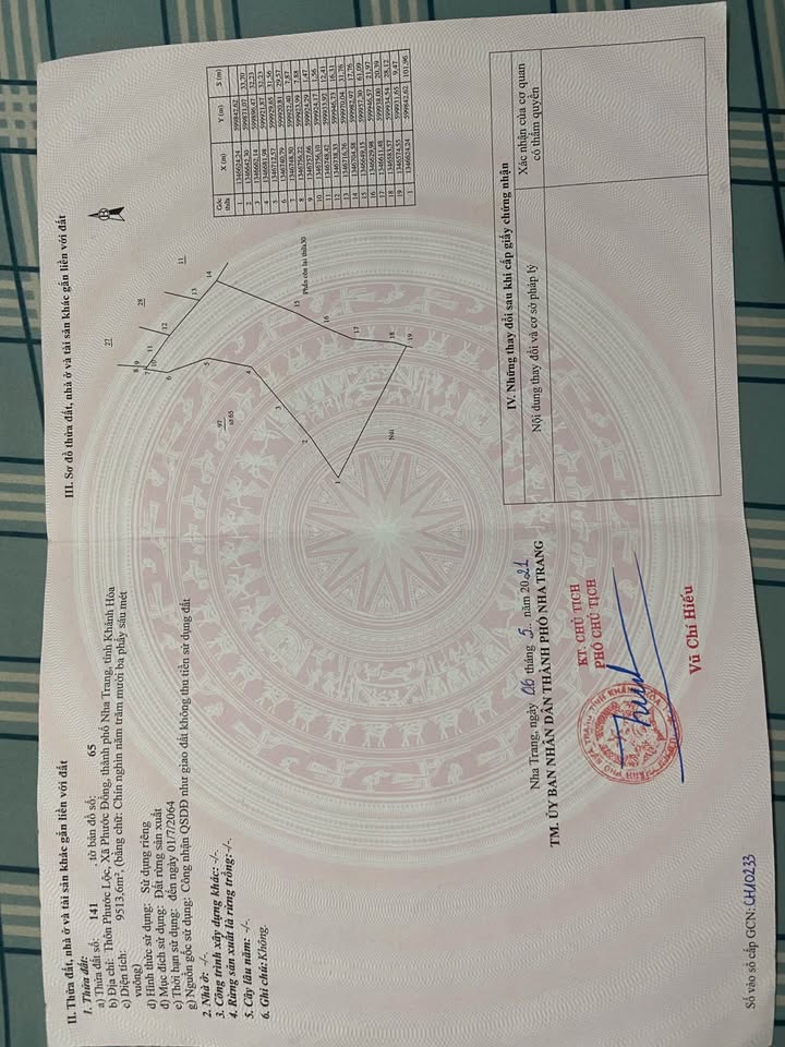 Đất nền 9.513m² tại Nam Nha Trang giá 3 tỷ - Tiềm năng đầu tư lớn!