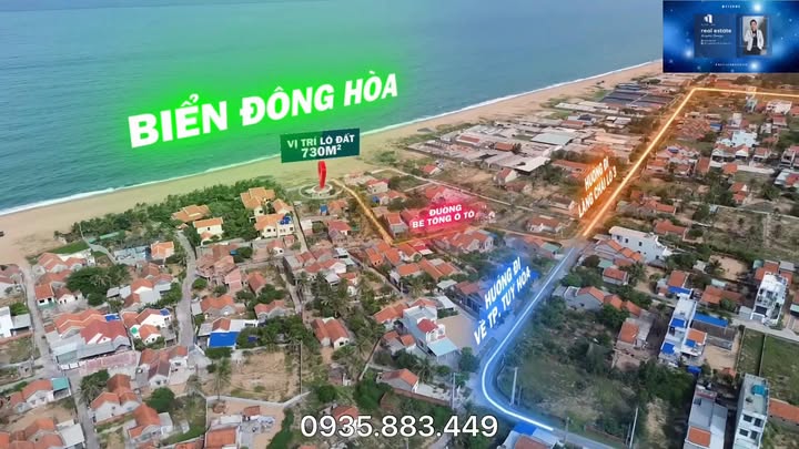 Lô đất mặt biển Lò 2, Đông Hòa, 730m² - Cơ hội đầu tư không thể bỏ qua!
