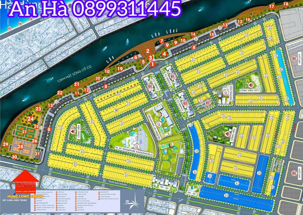 Đất KĐT Phú Mỹ An Đà Nẵng 100m² giá 4.55 tỷ - Vị trí đắc địa gần sông!