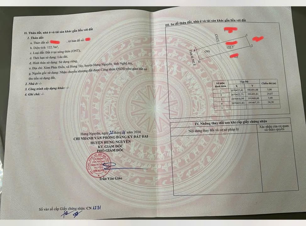 Bán đất kinh doanh mặt đường Nguyễn Văn Trỗi, Vinh 122.7m² giá 3 tỷ - Tiềm năng sinh lời cao!