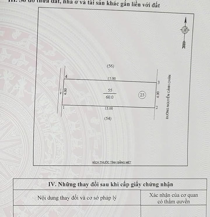 Đất nền mặt đường Nguyễn Cảnh Chân, Quang Trung, Vinh 60m² - Đầu tư sinh lời ngay!