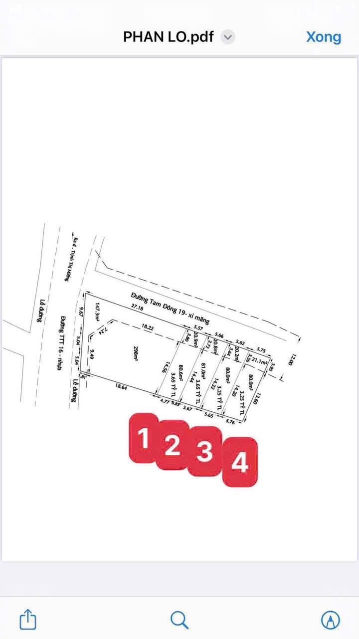 Đất thổ cư Thới Tam Thôn 108m² giá 3.65 tỷ - Cơ hội đầu tư hấp dẫn!