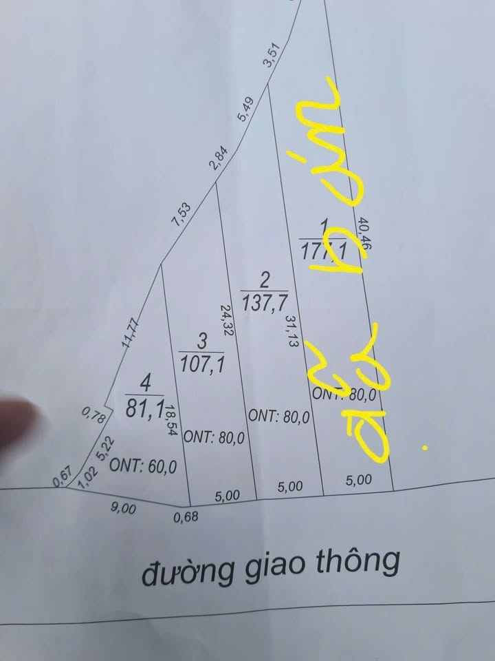 Đất nền Thanh Đình, Việt Trì 137m² giá 800 triệu - Sổ hồng chính chủ, đường thông rộng rãi!