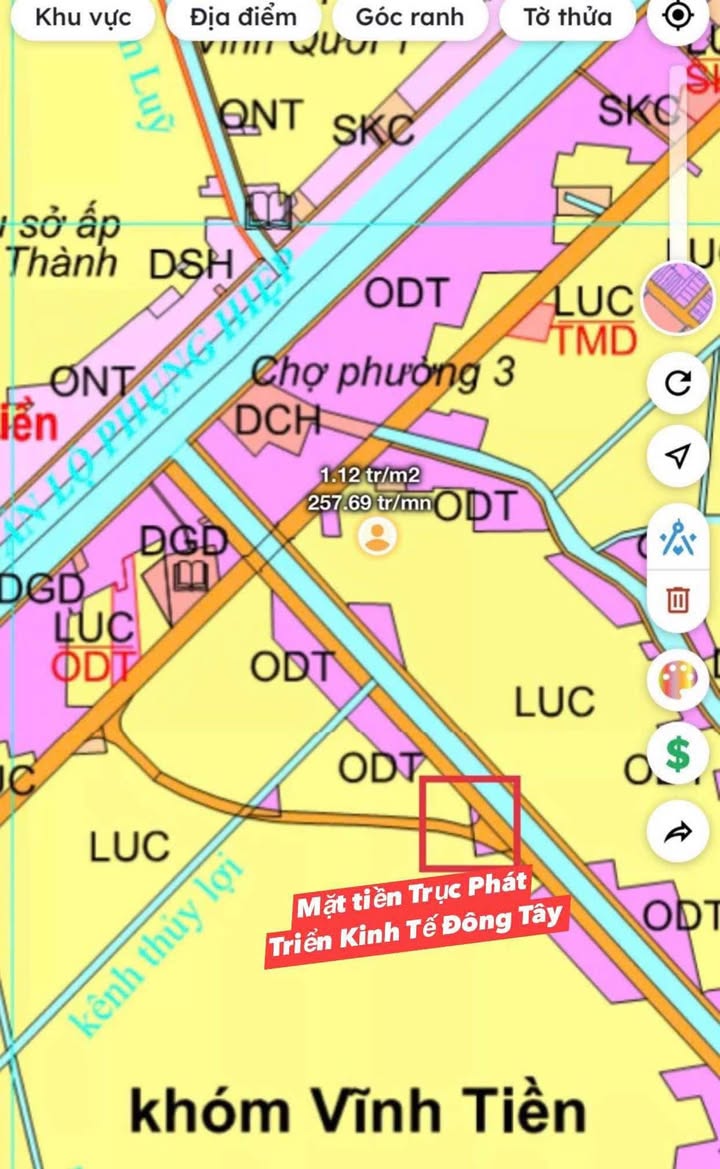 Đất mặt tiền 1000m² gần chợ Phường 3, Ngã Năm - Giá chỉ 1.5 tỷ thương lượng!