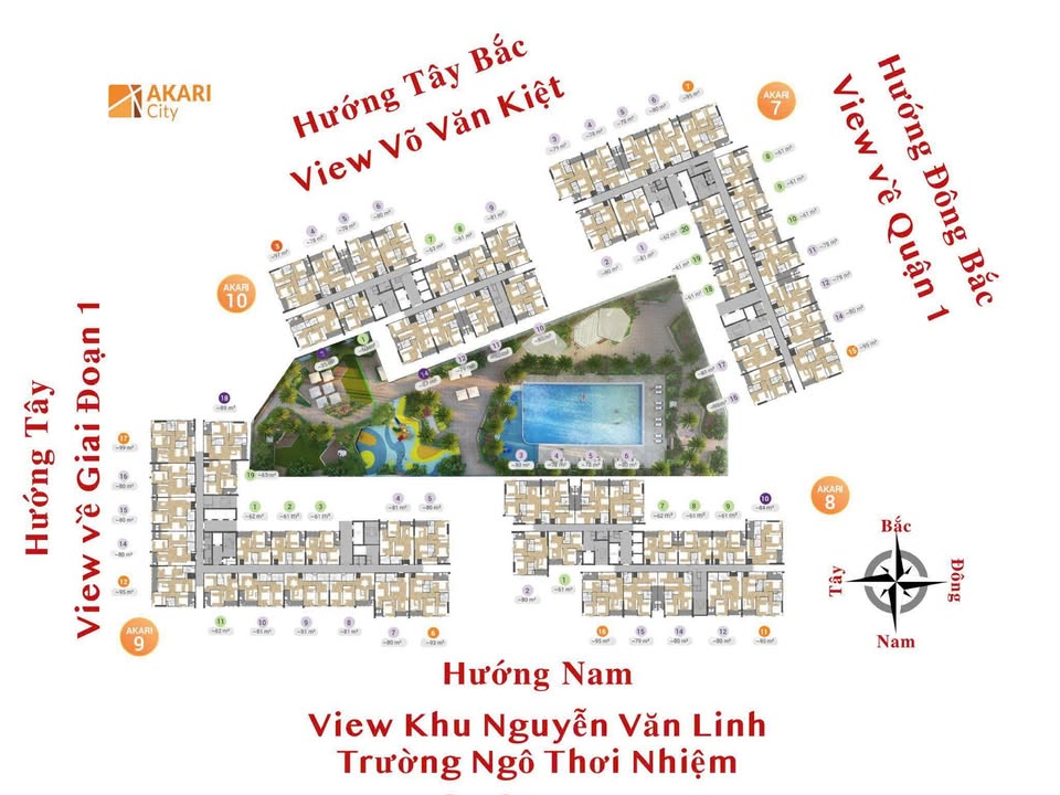 Căn hộ Akari City Bình Tân 80m² giá 4.8 tỷ - Góc view đẹp, chính chủ bán!