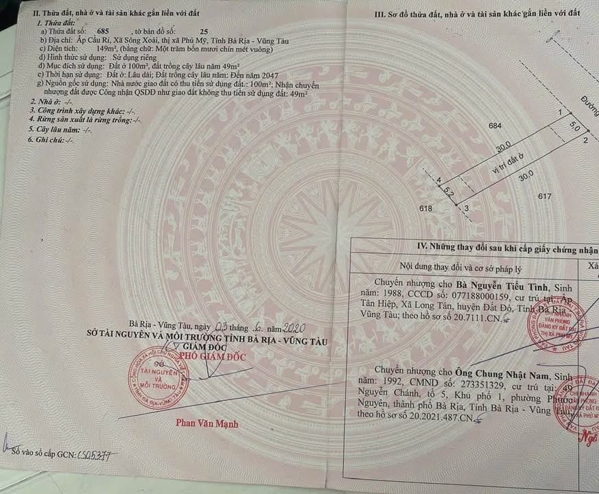 Đất thổ cư Tân Thành 150m² giá 1.15 tỷ - Nằm sát Công an phường