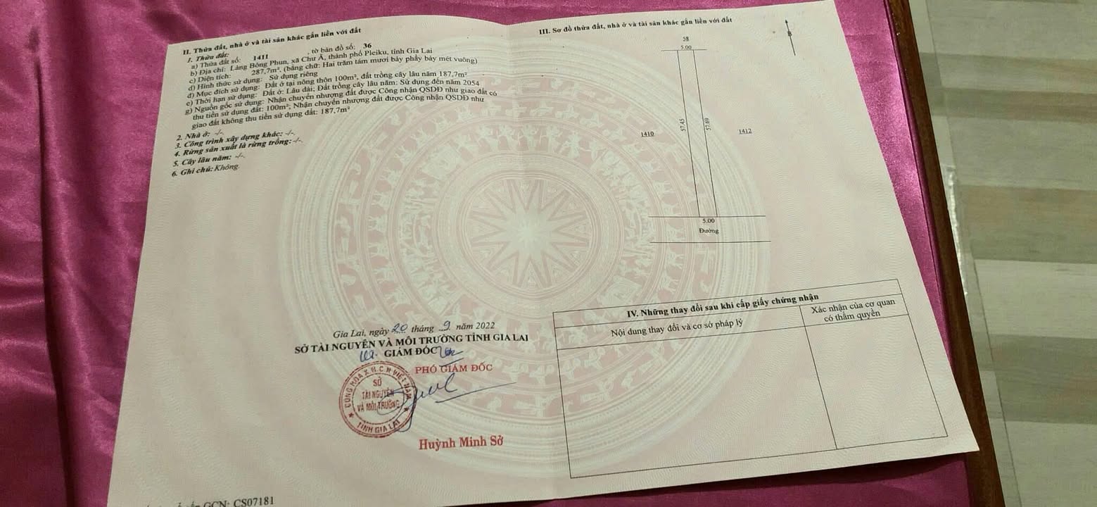 Đất ở Bùi Viện, Chư Á, Pleiku 285m² - Giá chỉ 500 triệu!