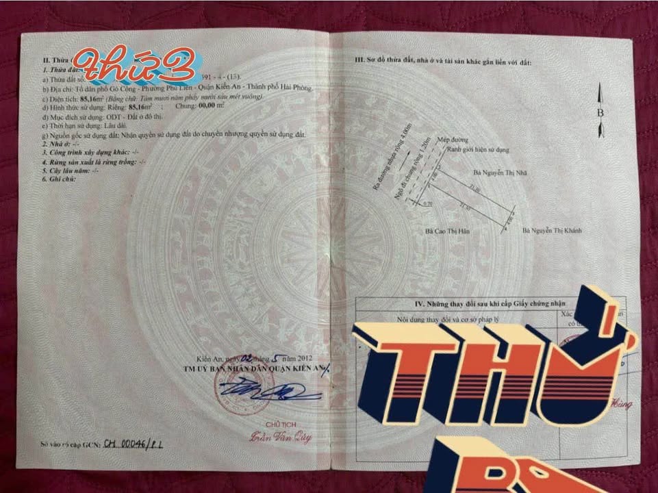 Đất nền đẹp Ngã 5 Kiến An 85m² giá 2.55 tỷ - Chính chủ bán gấp!