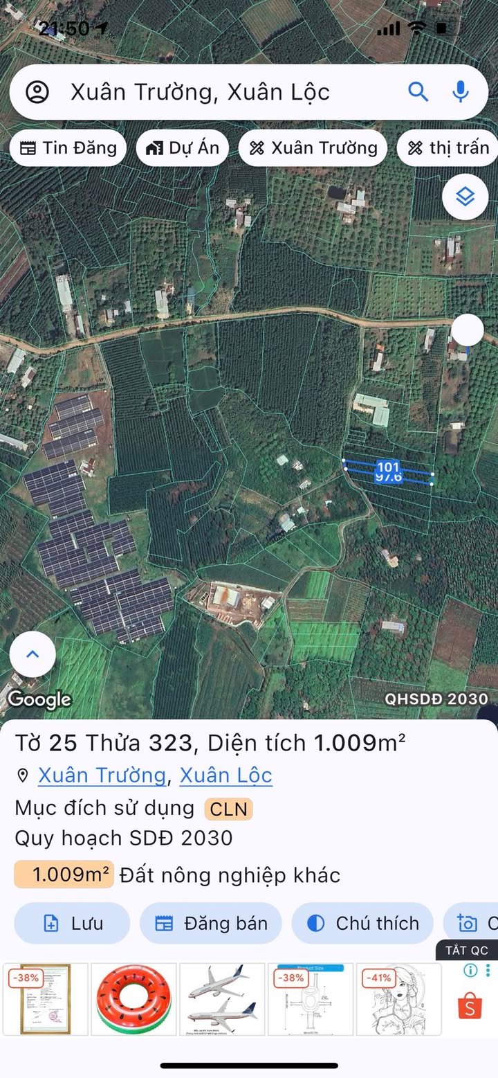 Đất nền 1 sào đường Suối Khỉ, xã Xuân Trường, chỉ 420 triệu - Sổ riêng chính chủ!