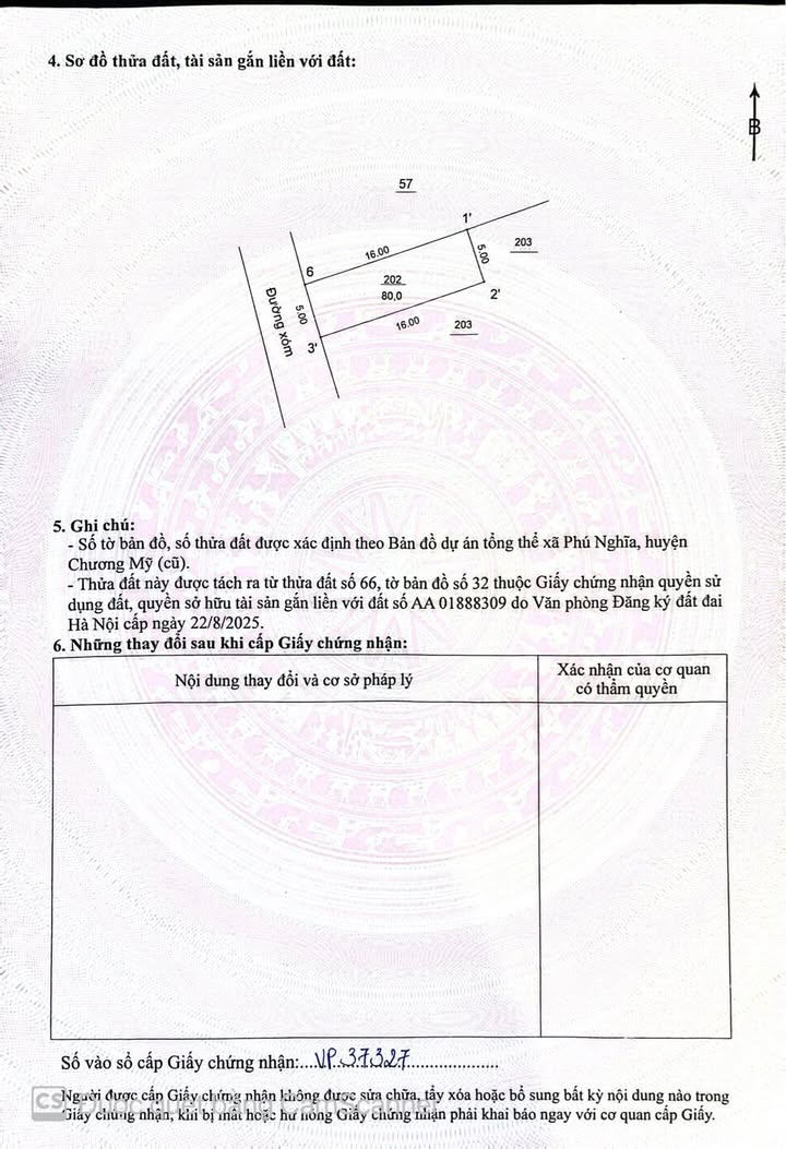 Đất nền 80m² xã Phú Nghĩa - Giá tốt đầu tư sinh lời!