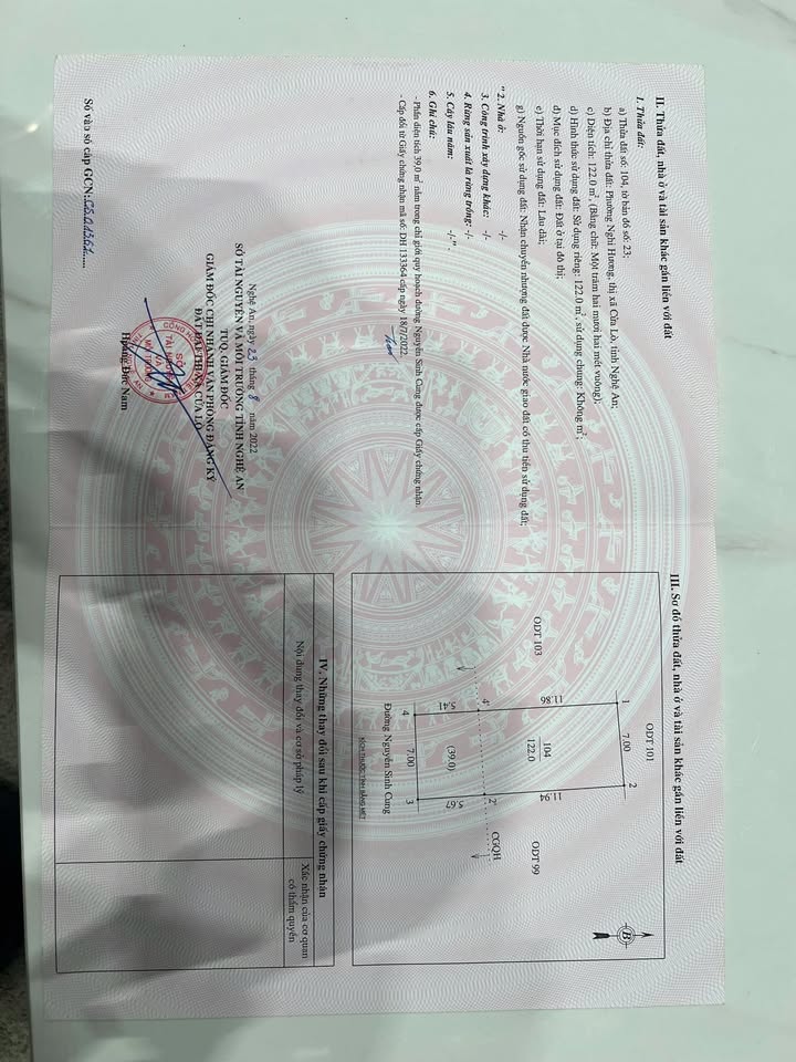 Lô đất đẹp tại đại lộ Nguyễn Sinh Cung, Cửa Lò 122m² giá chỉ 3 tỷ - Đầu tư sinh lời!