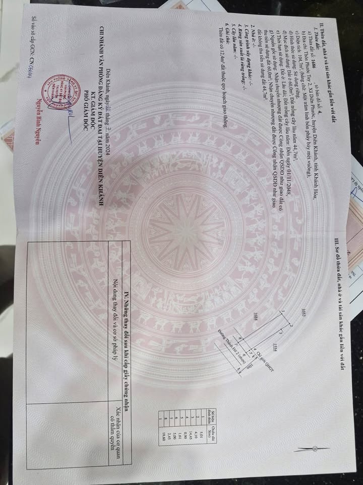 Đất nền đường Thành Hồ, xã Diên Phước 104m² giá 950 triệu - Cơ hội đầu tư sinh lời!