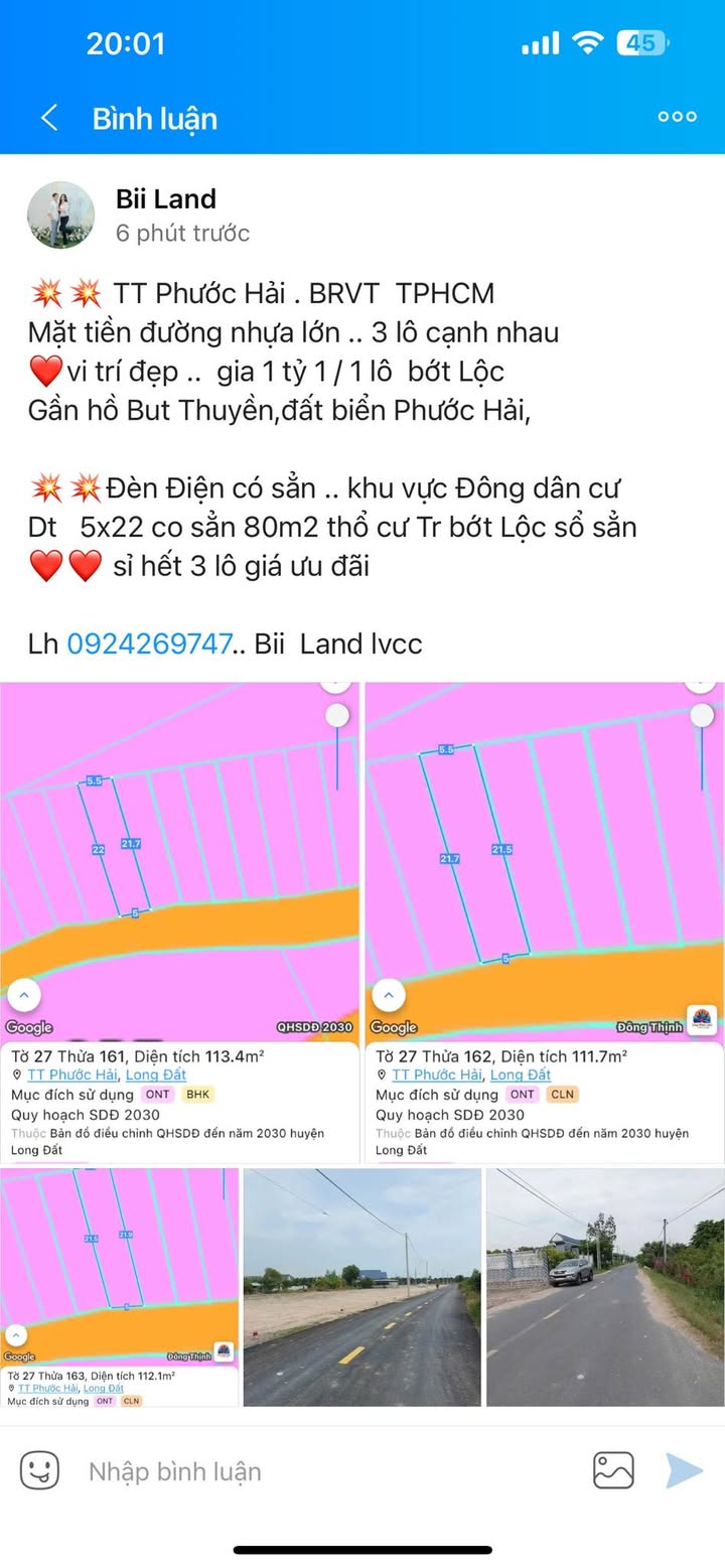 Đất nền Phước Hải, Bà Rịa - Vũng Tàu 110m² giá chỉ 1.1 tỷ - Cơ hội vàng cho nhà đầu tư!