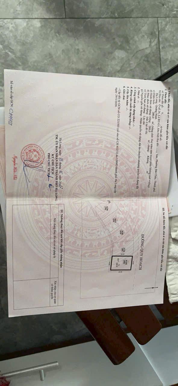 Bán đất Khu biệt thự đồi Thủy Sản Hạ Long 280m² giá 7 tỷ - Lô góc ô tô tránh