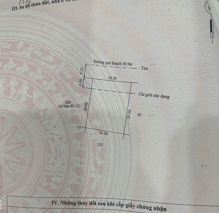 Bán đất Biệt Thự KQH TD2 Thủy Vân 326m² chỉ 5.2 tỷ - Đầu tư sinh lời ngay!