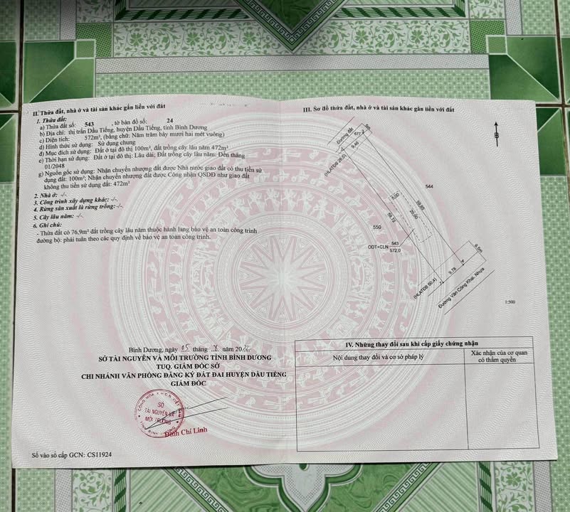 Đất nền 2 mặt tiền đường Văn Công Khai, Dầu Tiếng 600m² giá 1.3 tỷ - Đầu tư sinh lời!