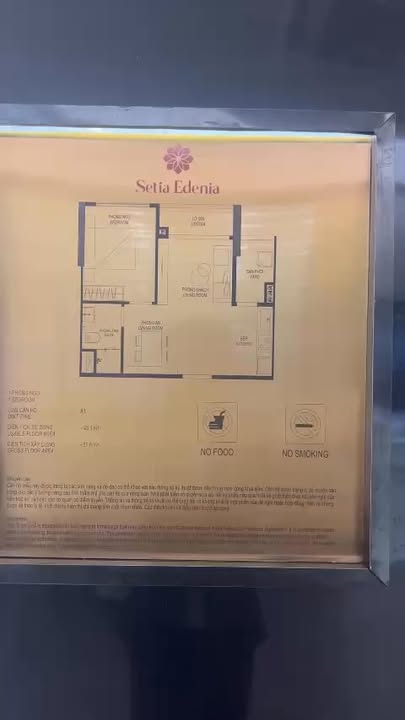 Căn hộ 1PN 50m² Setia Edenia Lái Thiêu - Thiết kế hiện đại, tiện nghi đẳng cấp!