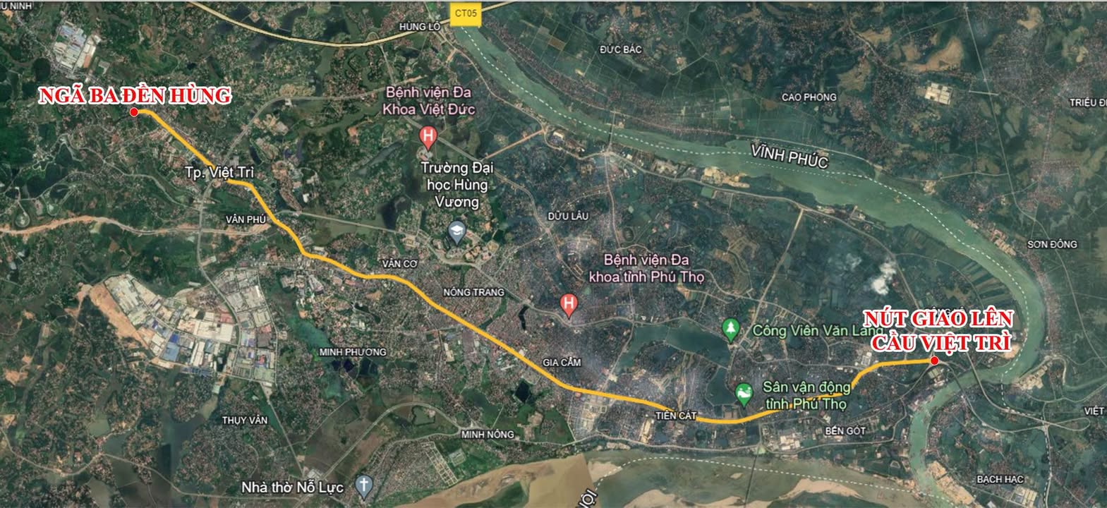 Nhà 3 tầng mặt tiền đường Hùng Vương, Việt Trì 75m² giá 6 tỷ - Vị trí vàng đắc địa!