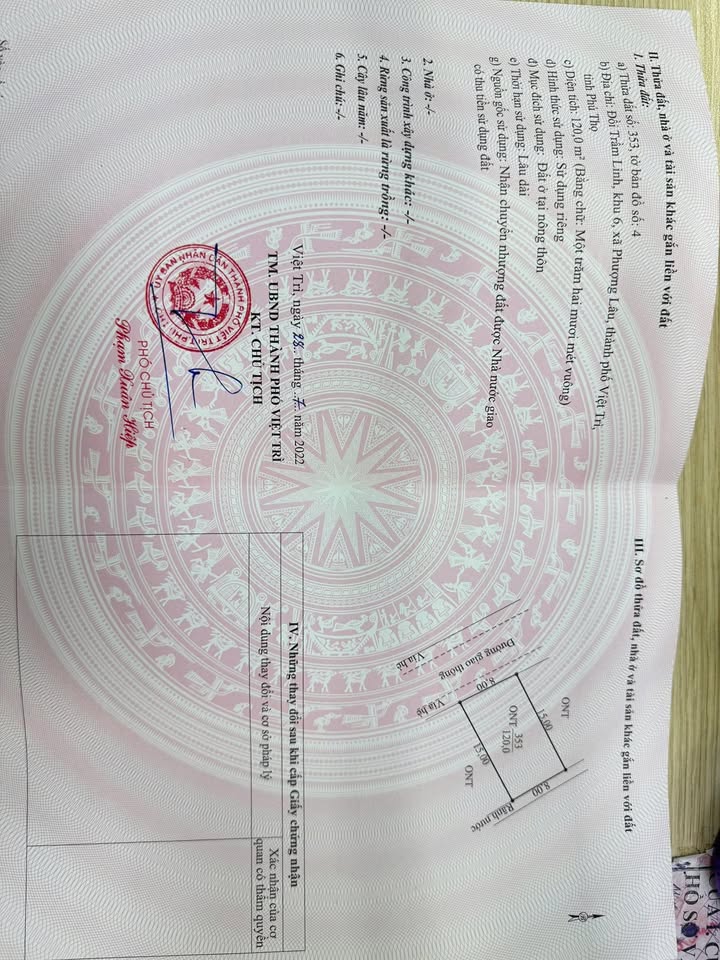 Đất nền Tái định cư Trầm Lình, Phượng Lâu 120m² giá 2 tỷ - Cơ hội đầu tư hấp dẫn!