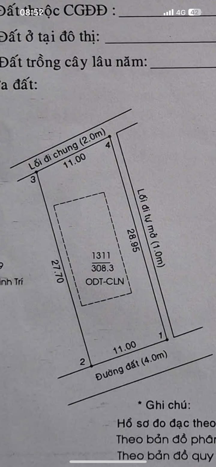 Đất nền góc 3 mặt tiền phường Tân An, Thủ Dầu Một, 308m² chỉ 2.55 tỷ - Cần bán gấp!