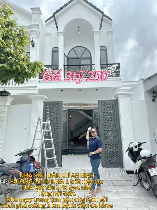 Nhà phố KDC An Bình, Rạch Giá 100m² giá 3.25 tỷ - Nội thất đầy đủ, công chứng ngay!